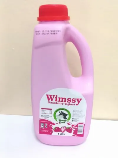 Wimssy Strawberry Yoghurt 1Ltr